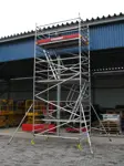 Aliuminio bokštai BoSS, platūs, 1.45m x 2.5m x H=4.2m(platforma)